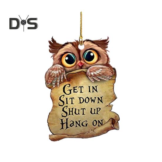 Креативная серия животных, акриловая подвеска для автомобиля, сова, птица, слон, подвеска для автомобиля, подвесное украшение, аксессуары для рюкзака