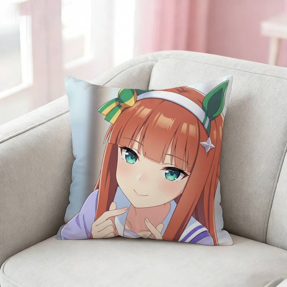 PPretty Derby SSilence Suzuka Pillow Case Cushion Cover Throw Pillow Case For Car Sofa