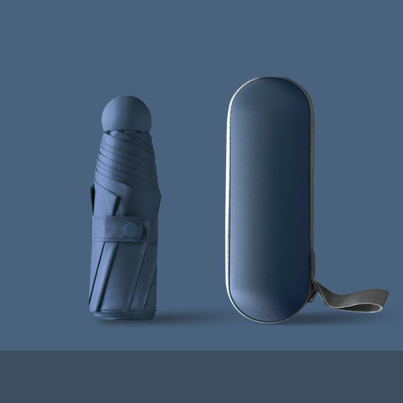 «Компактный сверхлегкий 5-створчатый мини-капсульный зонт с защитой от УФ-излучения»