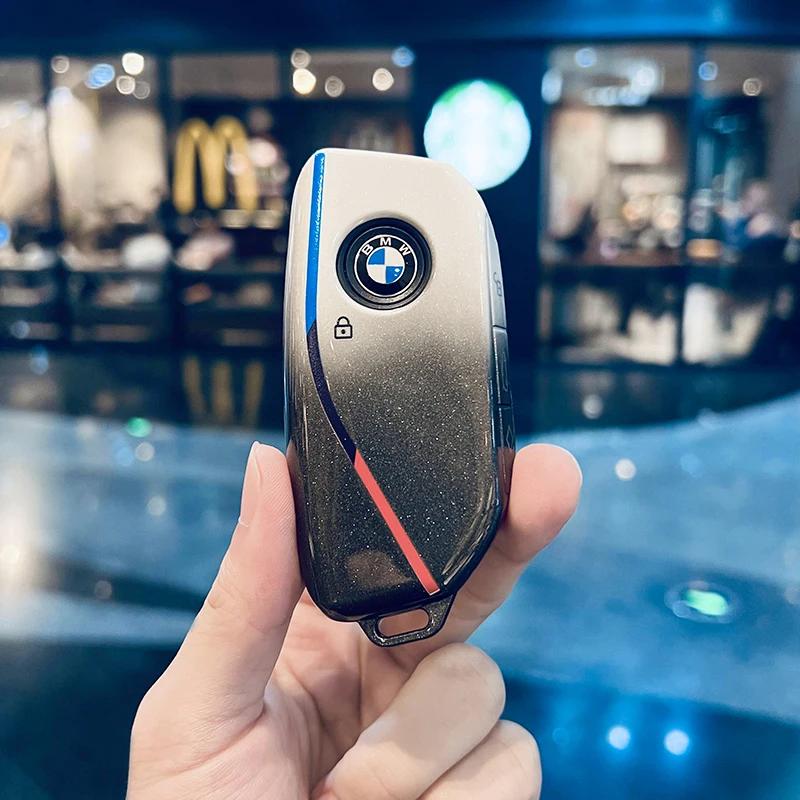 BBYX8 New 2025 Car Key Shell housing For BMW I7 X7 735i 740i G07 LCI IX I20 X1 U11 7 Series G70 G09 XM U06 G81 Key Case Bag accessorie