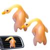 2pcs Color Changing Duck Car Pendant UV Temperature Reminder Car Aromatherapy Cute Roast Duck
