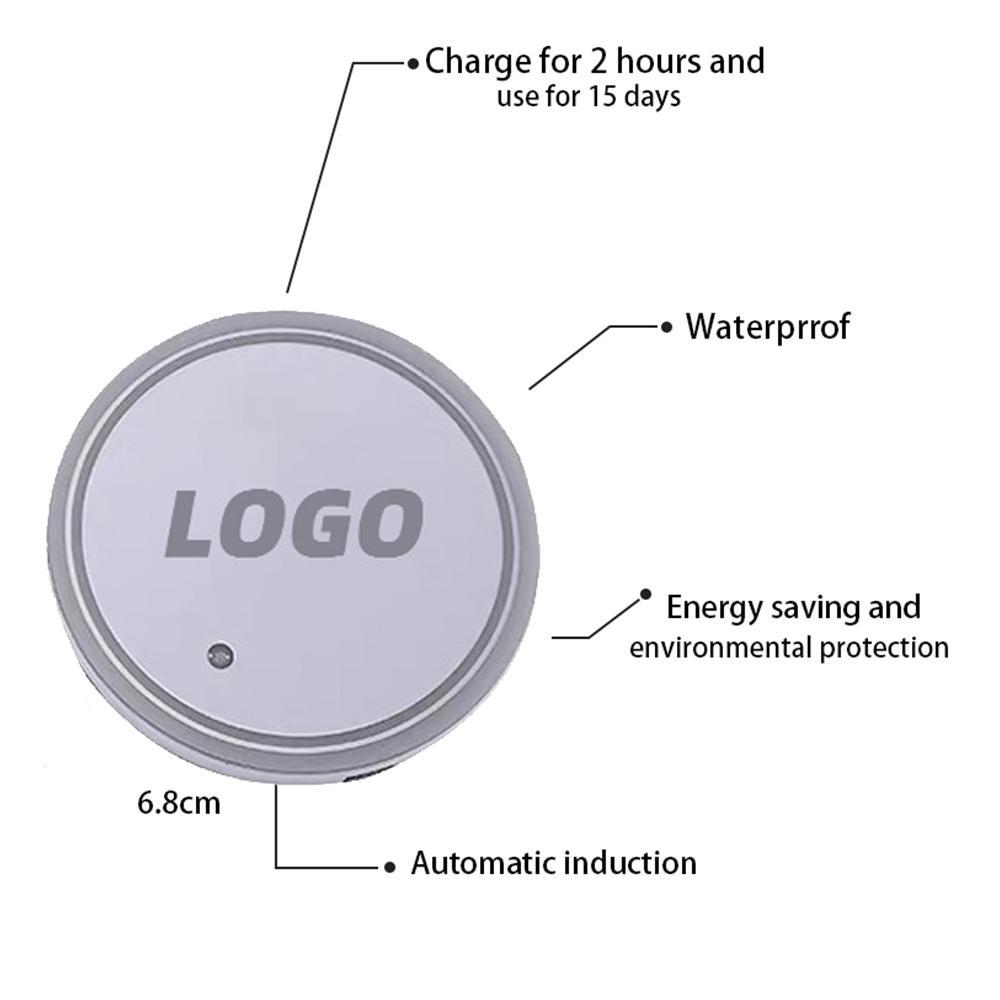 2 шт., автомобильный светодиодный подстаканник, нижний коврик для Nis0san Mitsu1bishi Maz2da Peug3eot Fo4rd V5olvo Jag6uar и т. д.