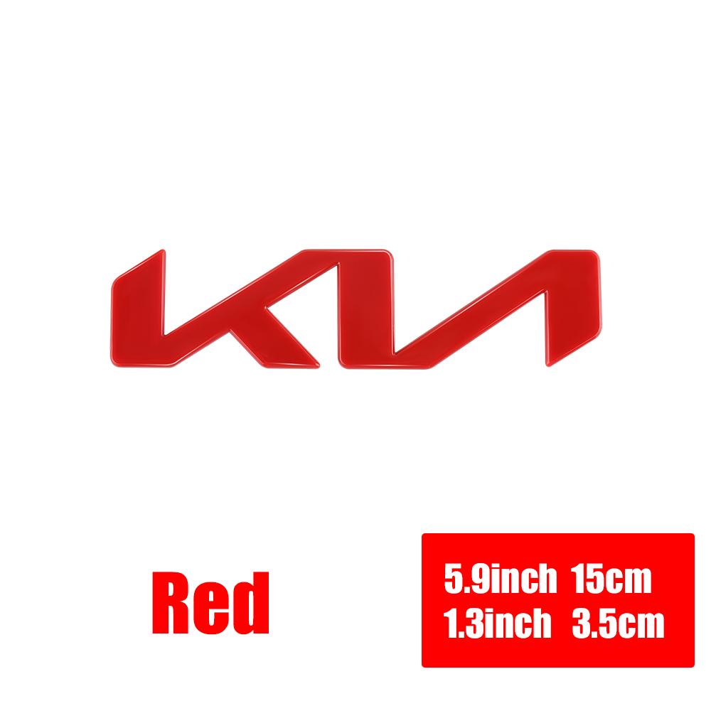 AABJA1 Car Front Hood Emblem Rear Trunk Badge Sticker Auto Accessories For Kia Sorento Sportage Forte Picanto Ceed Soluto KN Stinger