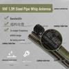 Zheqi TBP0102A VHF 1.3m Steel Whip Antenna