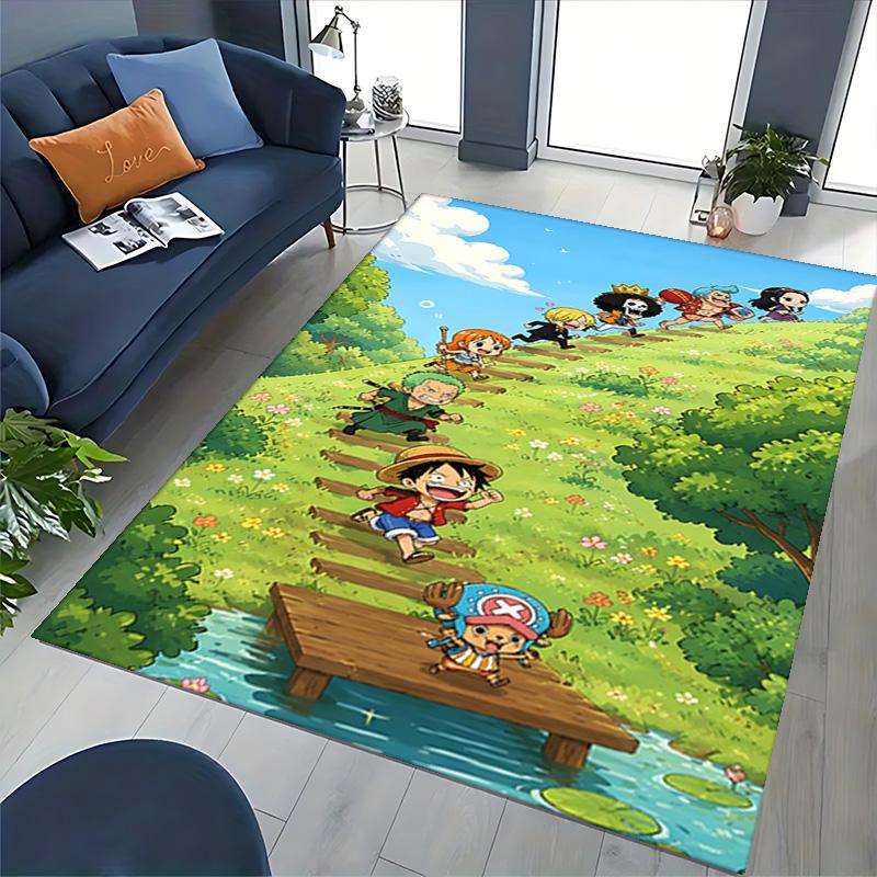 1pc One Piece Straw Hat Pirates Carpet Rug for Bedroom Living Room Decor Sofa Home Game Area Rug Non-slip Floor Mat. D7270147