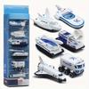 6PCS Diecast Space Toys 1:64 Scale Rocket Ship Explore Space Shuttle Toys for Kids Spaceship Rocket Toy Playset for Boy Birthday