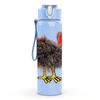 1PC Wild Turkey Bird Wildlife Print 750ml Color Plastic Sports Water Bottle Leakproof Flip Straw Lid Suitable for Sports Office Home Use