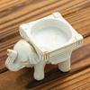 Vintage Elephant Crystal Ball Table Resin Aromatherapy Candle Base Thai Style Creative Home Wedding Decoration Desktop Ornaments