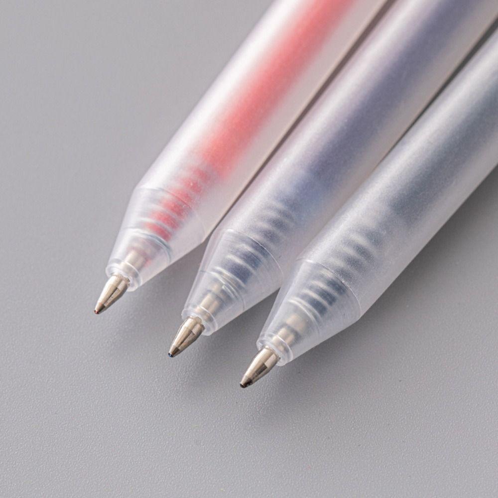 Black/Blue/Red Ink Gel Pen Press Type Signature Pens Multifunctional Writing Tool Stationery