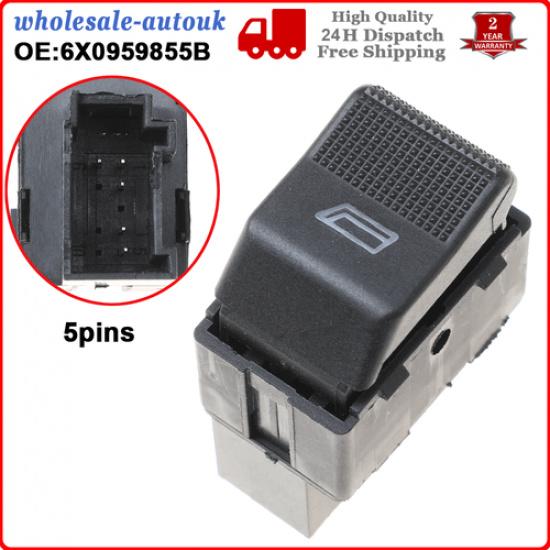 2 шт. Электрическая кнопка переключателя стеклоподъемника для VW Polo 6N2 1999-2001 6X0959855B
