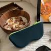 Soft Silicone Zipper Glasses Bag Storage Waterproof Bag Cosmetic Coin Bag Case For Women Girls Candy Color Dustproof Glasses Box