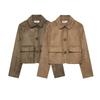 Araltay New Arrival Fashion Style Women's Clothing Fashionable All-Match Suede Effect Short Jacket 4968224