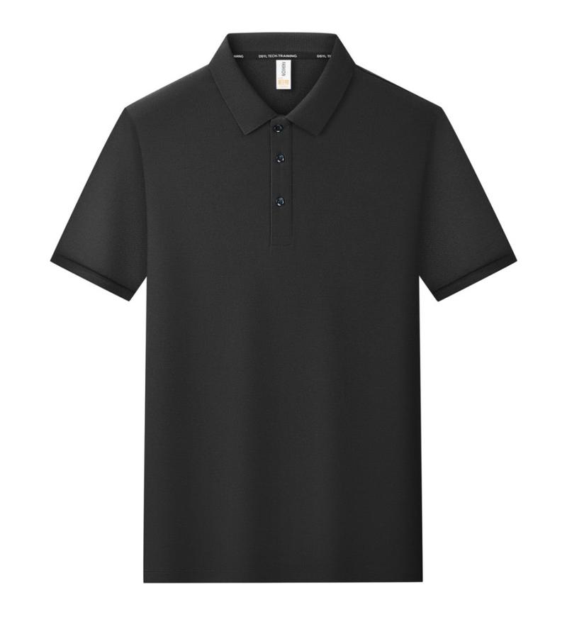 Женская и мужская однотонная футболка летняя с лацканами и короткими рукавами YG-2251/252