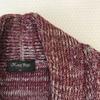 Men's Bigi 57% Linen Jacket Cardigan 2 M Wine Red(USED)