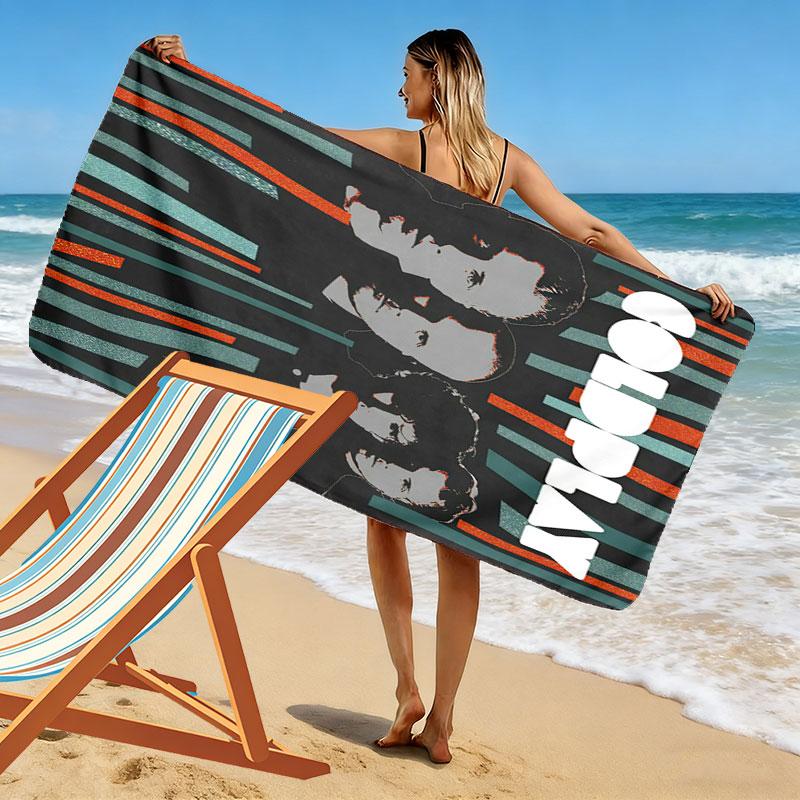 Coldplay Beach Towel, Large Soft Quick Dry Towel for Beach Camping Swimming