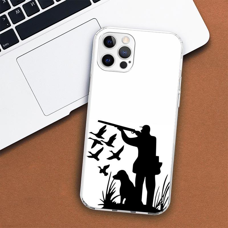 Чехол для телефона «Человек с охотой и рыбалкой» для Apple iPhone 11 12 13 15 14 Pro 7 XR X XS Max 8 Plus + Mini SE, мягкий чехол с индивидуальным принтом