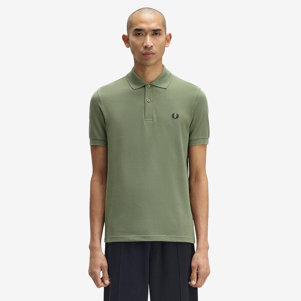 Fred Perry [M6000] Однотонная рубашка Fred Perry - Лавровый зеленый/Черный Afpm2536000-Z50