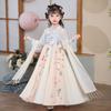 Qiz Hanfu qadimiy kostyum bolalar Xitoy uslubi kichkina qiz kiyimi Tang liboslari malika yubka milliy kostyum bolalar