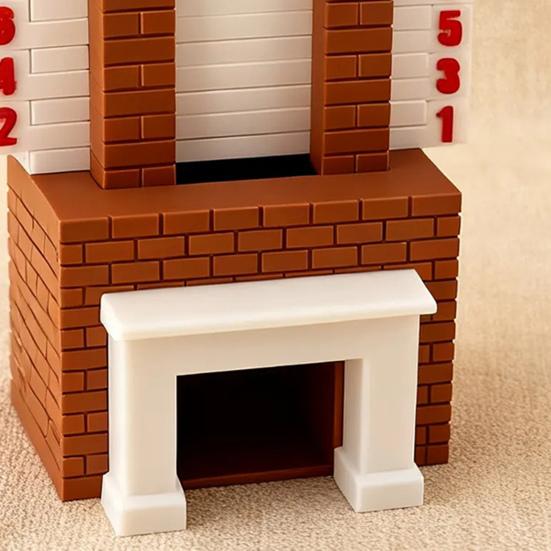 Календарь Адвента Санта 3D Санта Клаус Спускающийся по Камину Рождественское Украшение для Отсчета Времени со Скользящим Дизайном для Праздничного Настольного Украшения