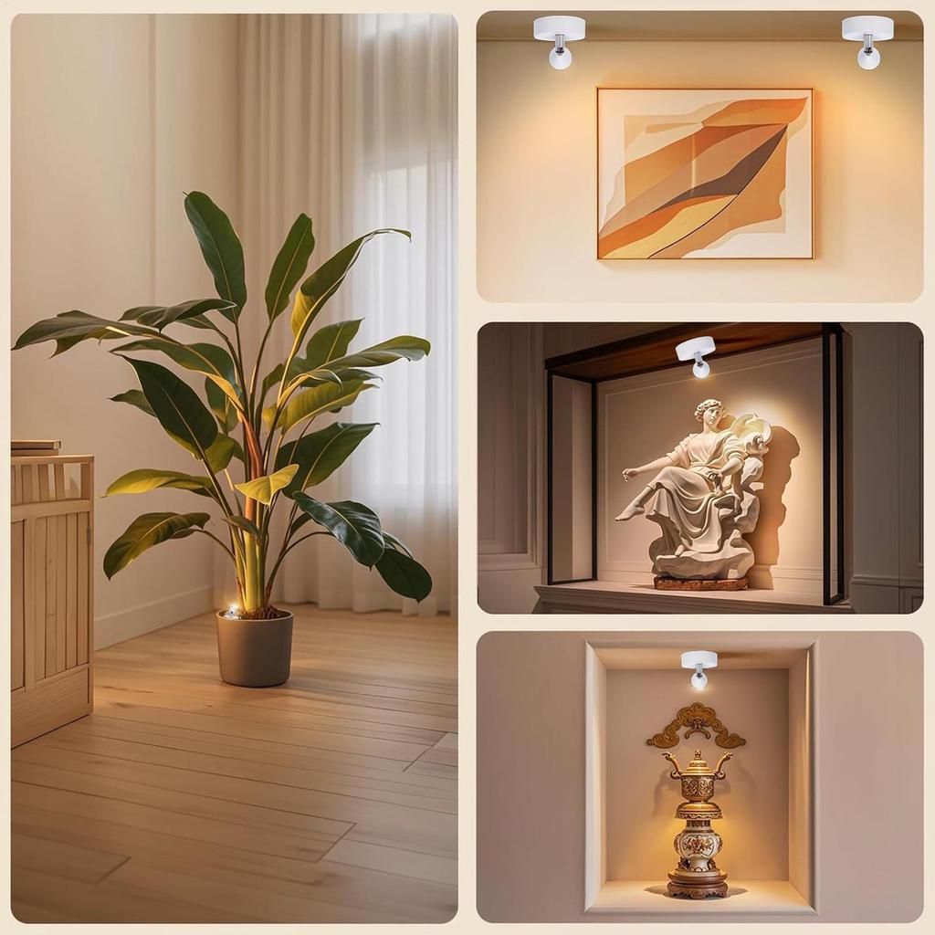 Беспроводная подсветка для растений с дистанционным управлением Перезаряжаемые акцентные прожекторы Беспроводной прожектор для растений Освещение для создания атмосферы в комнате