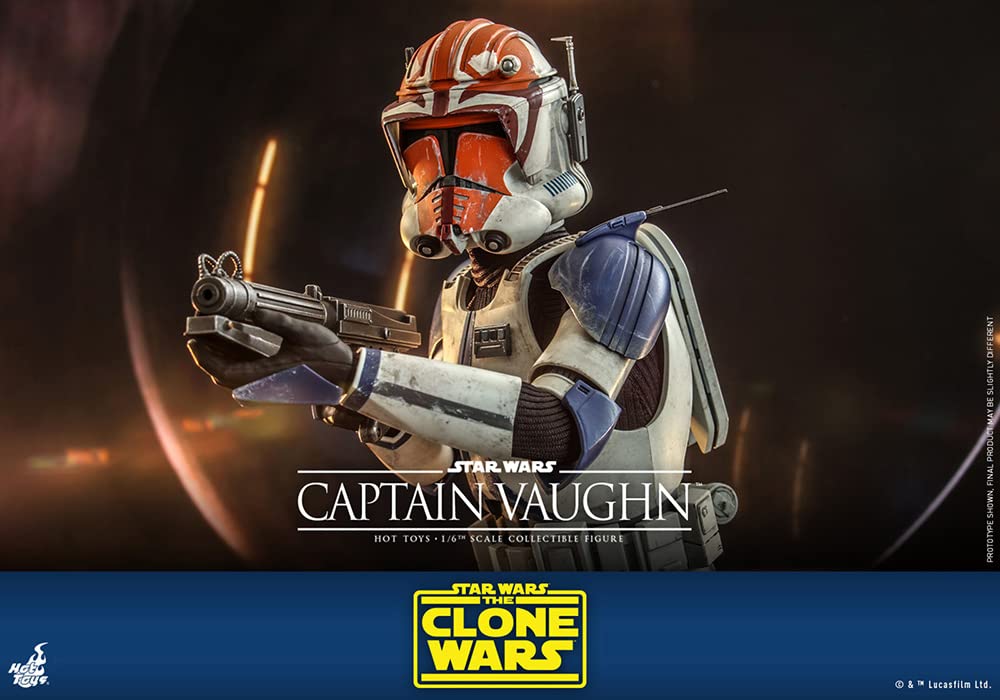 TV Masterpiece Star The Clone Wars Captain Vaughn Scale Figure White Wars 1/6