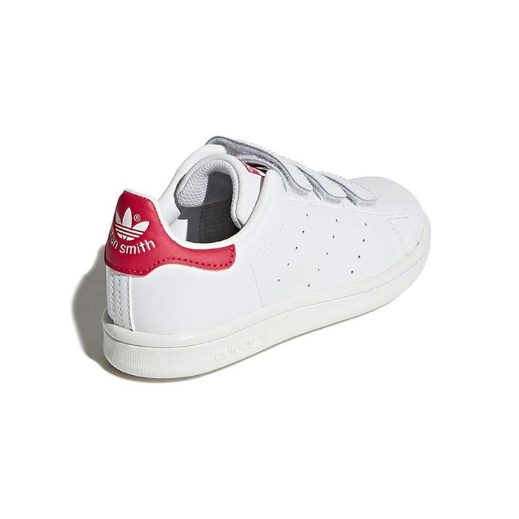 Adidas Originals Cf C Leather Vintage Low top Skateboard Shoes White Red Children Aged 3 7 Years Old B32706