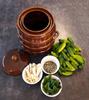 Stoneware Barrel With A Collar 3.2L Airtight Pot For Pickling