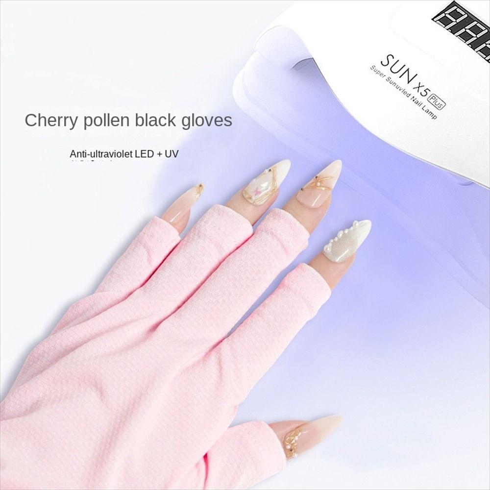 1Pair Hand Protector Anti UV Radiation Gloves Nail Lamp Protection Gloves for Nail UV LED Lamp