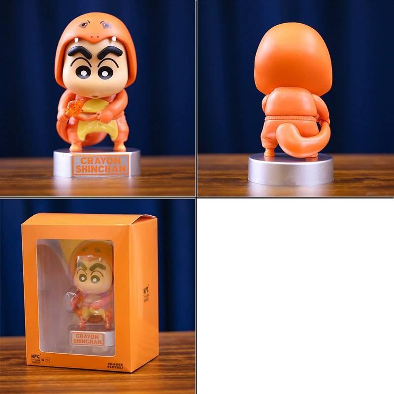 Shinchan Crayon Cos Garage Kit Pocket Monster Pikachu Toy Figurine Ornament Car