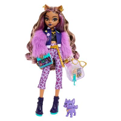 Monster high Кукла Клодин Вульф с питомцем Полумесяцем и школьными аксессуарами