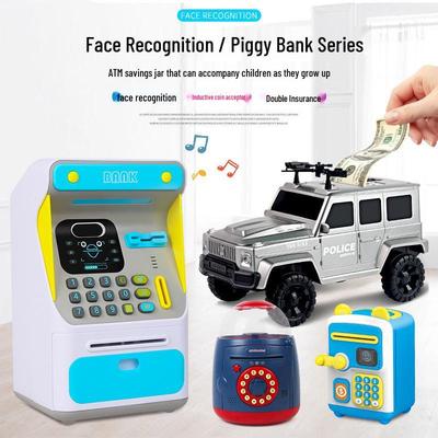Детский ATM с распознаванием лиц и копилка-игрушка с доступом по отпечатку пальца