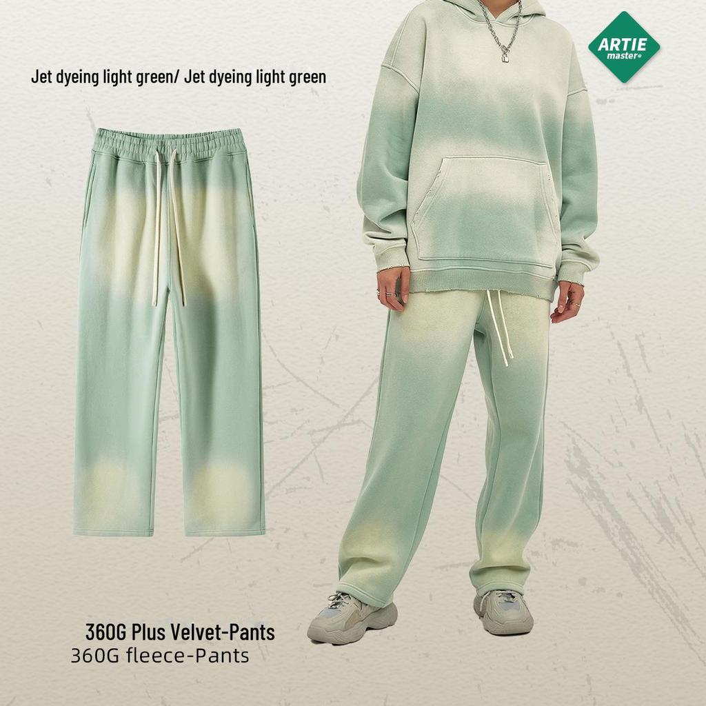 ARTIE Мужской комплект из толстовки и брюк в винтажном стиле с распылением 2023 года