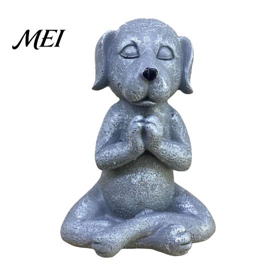 Decorative Sculpture for Outdoor Spaces Meditation Animal Figurine Ornament, Resin Zen Statue, Stress Relief Sitting Cute Garden Landscaping