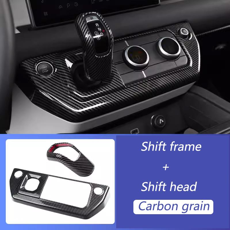For Land Rover Defender 90 110 130 2020-24 Center Console Gears Air Conditioning Mode Frame Cover Trim Stickers Car Accessories YU1
