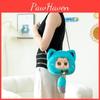 Cute Alice Theme Cat Rabbit Bear Plush Round Bag Kid Toy Decoration Pendant