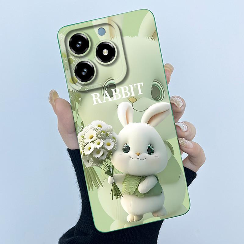 Чехол для Realme C61 C63 Милый Панда Сладкие Девочки Кошки Силиконовый Мягкий Задний Чехол для Realme Narzo N63 2024 Бампер Защитный Чехол