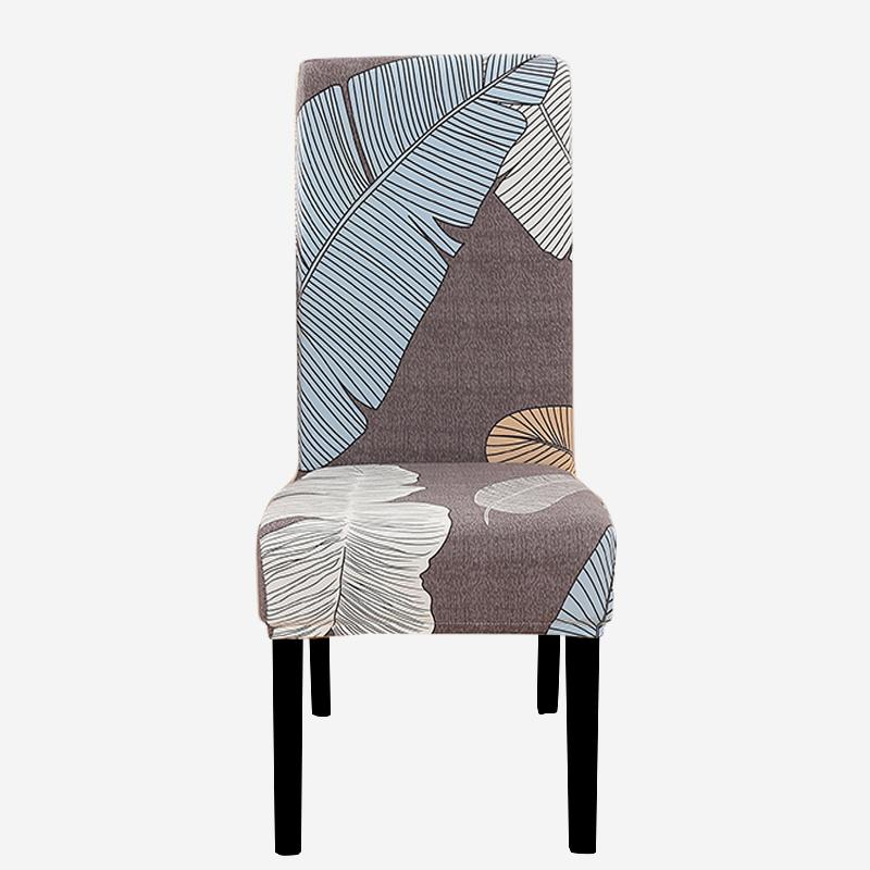 Чехлы на стулья с принтом, эластичные чехлы на кухонные сиденья, эластичные чехлы на стулья из спандекса для столовой, свадебного отеля, банкета, моющиеся, 1 шт.