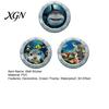 Bathroom Wall Decor for Kids 3Pcs Underwater World Sticker, Ocean Animals Decals, Peel And Stick Vinyl Fantasy Bubble Accents Stickers, 3D