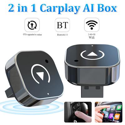 Адаптер 2 в 1 беспроводной CarPlay Android Auto CarPlay AI Box Автоматическое подключение Смарт USB-донгл Подключи и работай для iPhone и Android