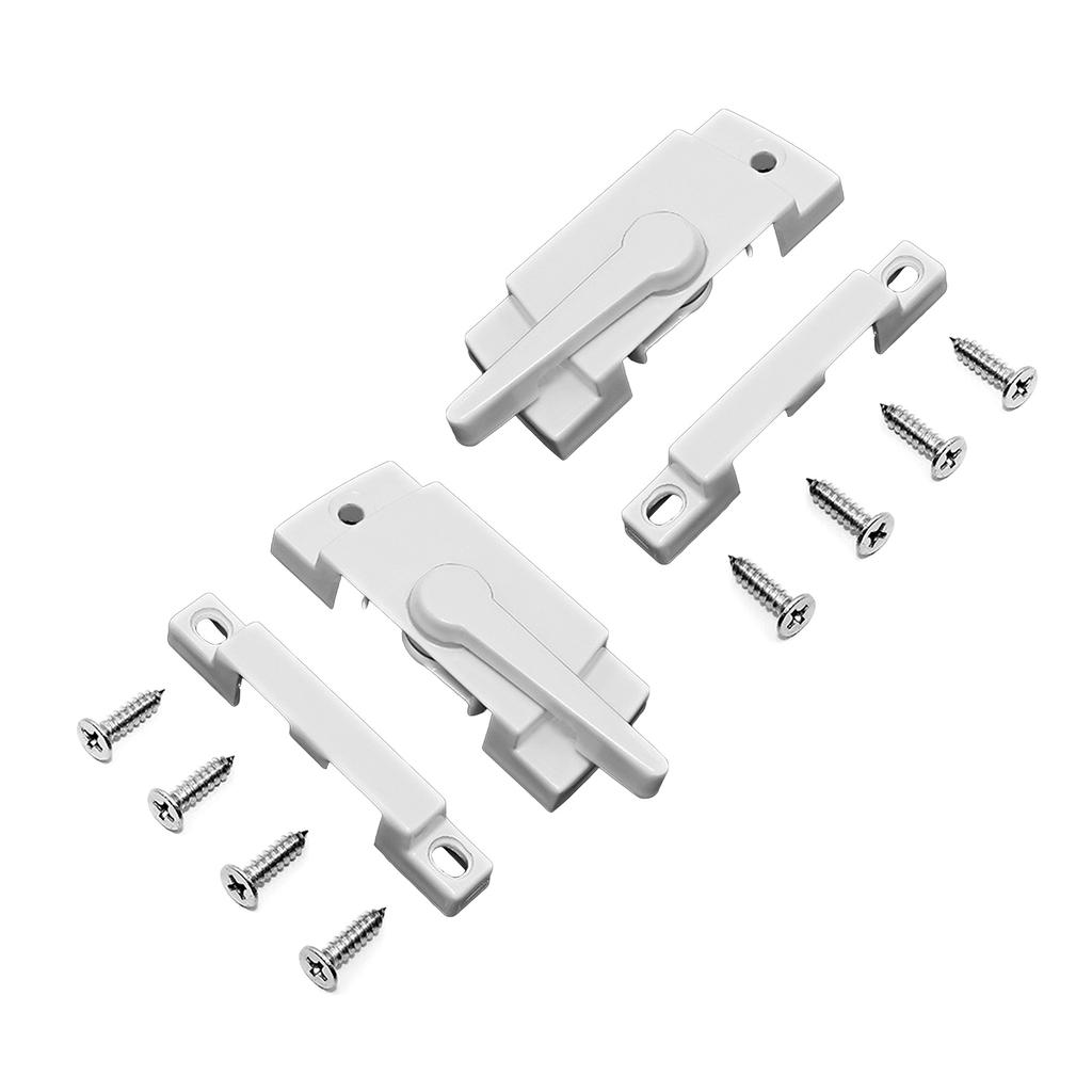 Crescent Lock with Screws Zinc Alloy Sash Lock Sliding Window Latch Fittings for Vertical and Horizontal Sliding Window