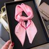 Luxury Brand  Dot Print Square Silk Scarf for Women Hijab Hair Bands 70cm Neckerchief Female Satin Shawl Ribbon Headband
