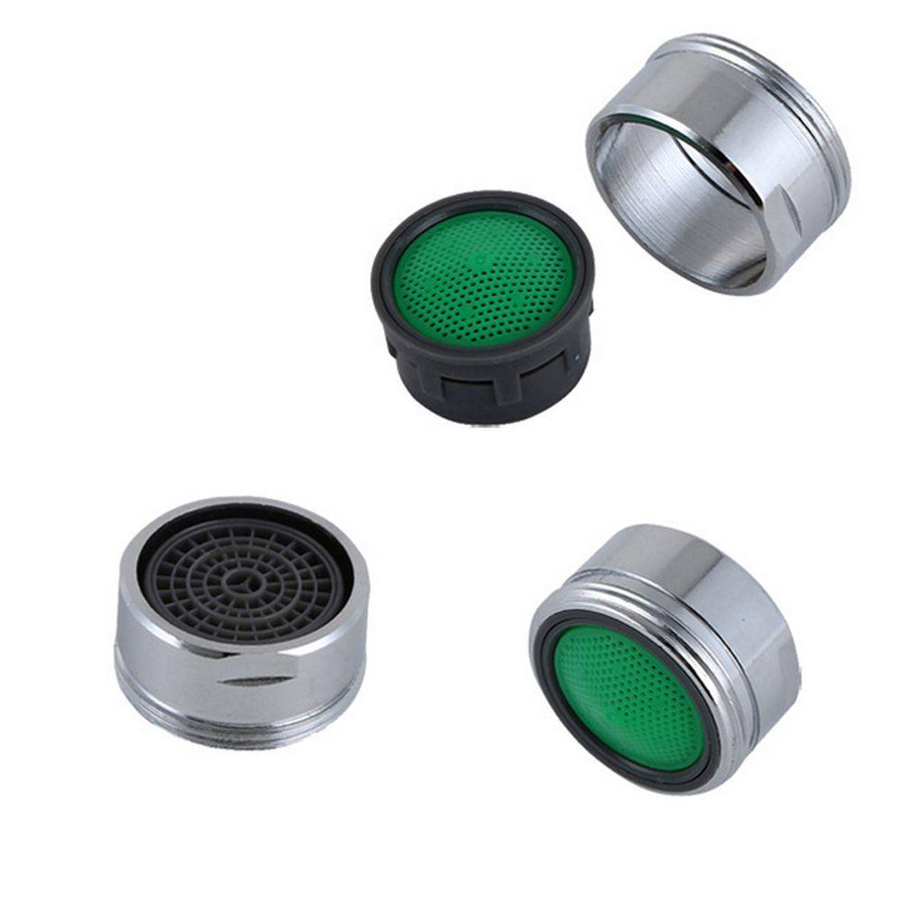 2Pcs New Washbasin Kitchen 23mm Chrome Plated Sprayer Tap Spout Water Saving Faucet Aerator Filter