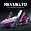 1:24 Electroplated Version Revuelto Spray Plating Version With Water Spray, Fog Effect Realistic Simulation Alloy Model Diecast