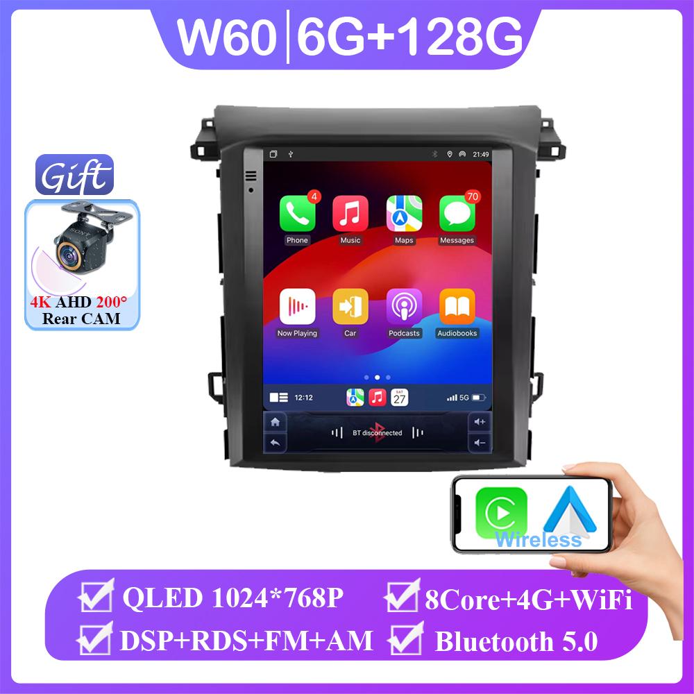 9,7-дюймовый QLED для Subaru XV Forester 2018-2021 автомобильное радио Android 14 4G WIFI Carplay стерео 2 Din без DVD-плеера GPS-навигация