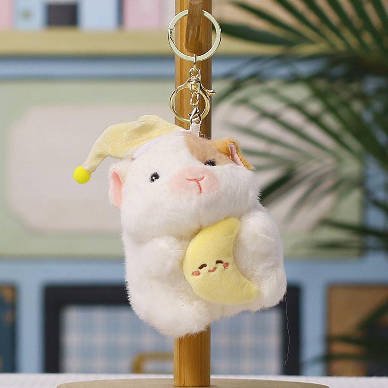 Hamster Plush Keychain With Soft Pp Cotton Filling For Bag Decoration And Gift