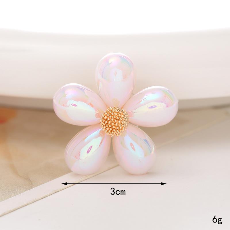 Zinc Alloy Pearl Flower Clog Accessories - DIY Shoe Buckle Decoration
