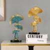 Elegant Ginkgo Resin Leaf Ornament For Home Office Tabletop Decoration Gift