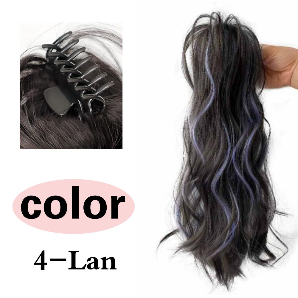 MISS WIG Синтетический хвост с когтями, длинный вьющийся волнистый хвост, зажим для наращивания волос, натуральный парик для женщин, ежедневное использование