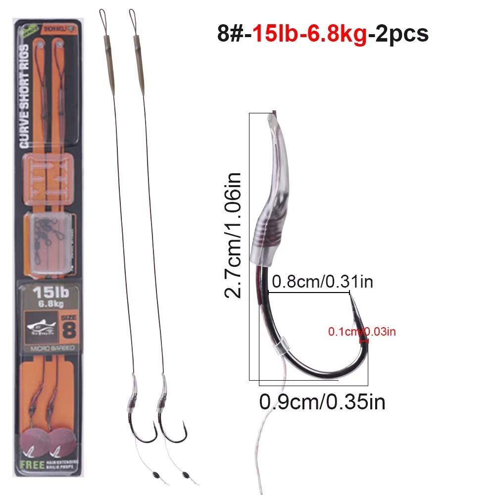 2pcs Equipment Sub-Line Fishing Hook Pesca Pesca Iscas Tools Kit Fish Tackle Kit Carp Fishing