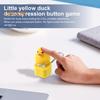 Duck Keycap Keychain Quacking Duck Fidget Toy with Light And Sound Portable Keyboard Clicker Keycap Duck for Stress Relief